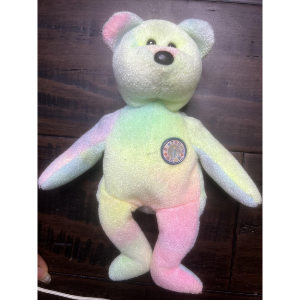 Ty Beanie Babies 1999 Birthday Bear Plush Stuffed Animal Toy Collectible